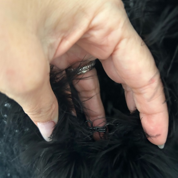 Bebe Elegant Black Long Knitted Duster - Picture 3 of 11